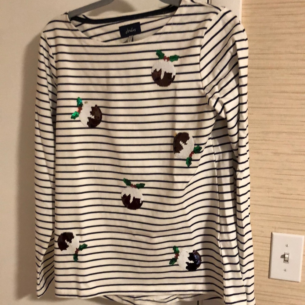 Joules Barbour Luxe Christmas pudding/plum pudding size 8